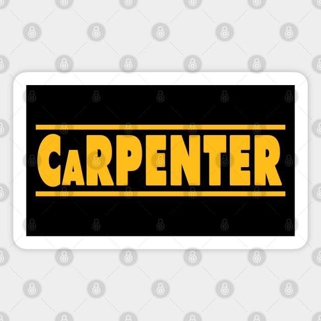 Carpenter Dewalt Parody Design Magnet by Creative Designs Canada